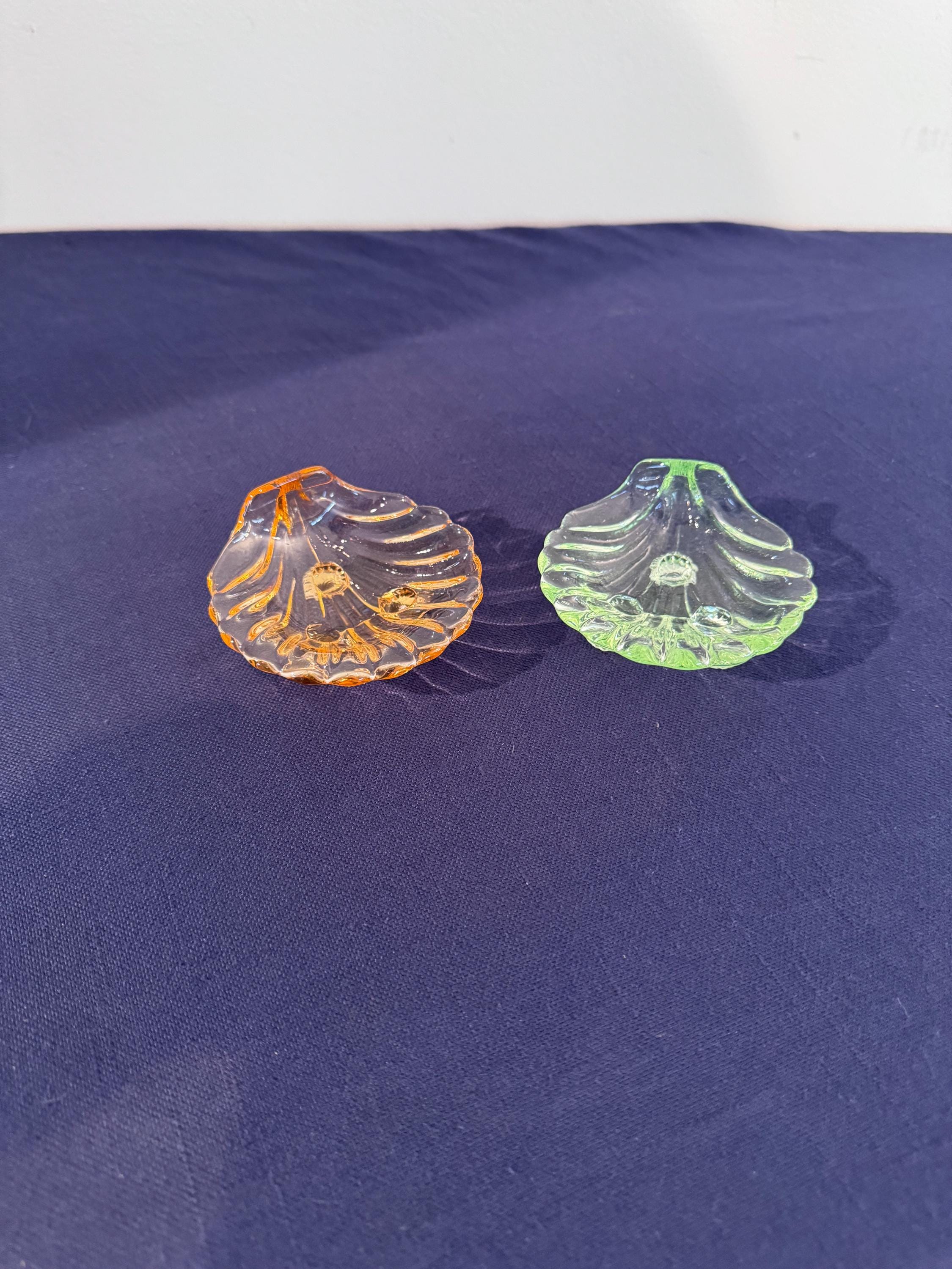 Vaseline Glass Salt Cellars - Etsy