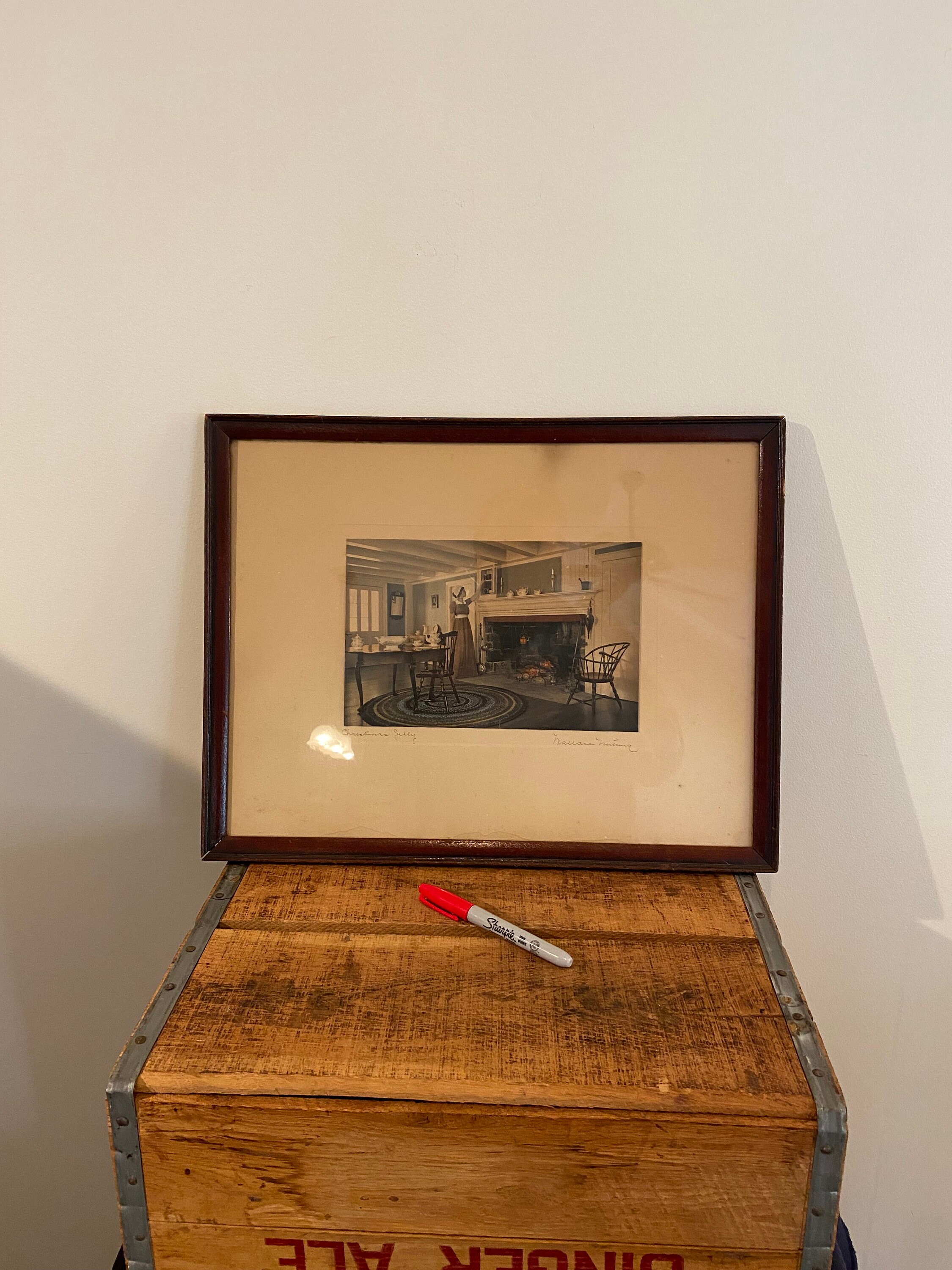 Photographie couleur originale Wallace Nutting signée Platinotype