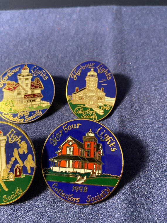 Harbor Lights Collector Society Pins Lot of 4 199… - image 6