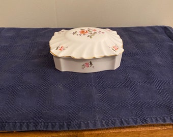 Royal Adderley Bone China Dish Ridgway Potteries Fragrance Pattern England w Lid
