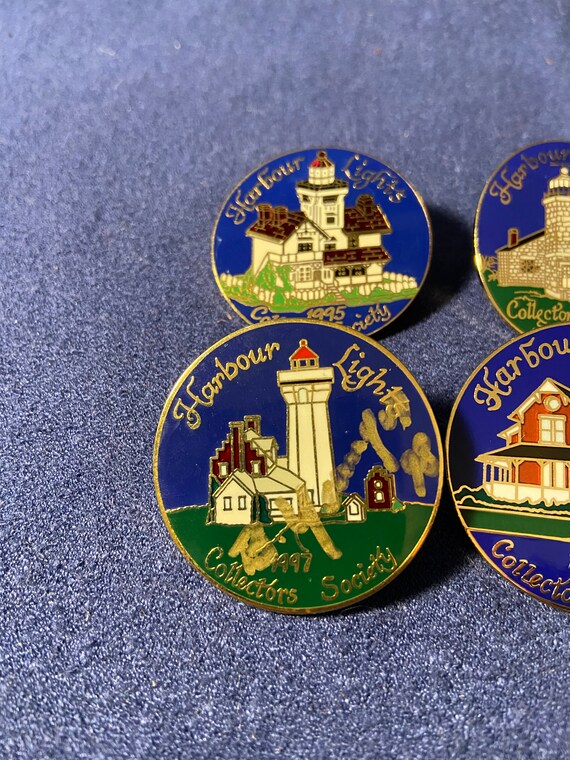 Harbor Lights Collector Society Pins Lot of 4 199… - image 4