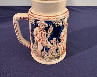 Vintage Stoneware Stein Made in Germany 4.5" Tall 3961