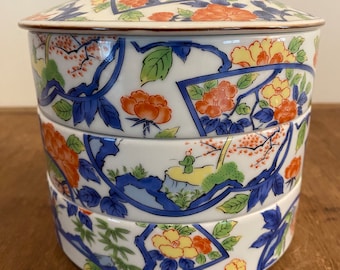Japanese Porcelain 3 Tiered Trinket Dish Andrea by Sadek