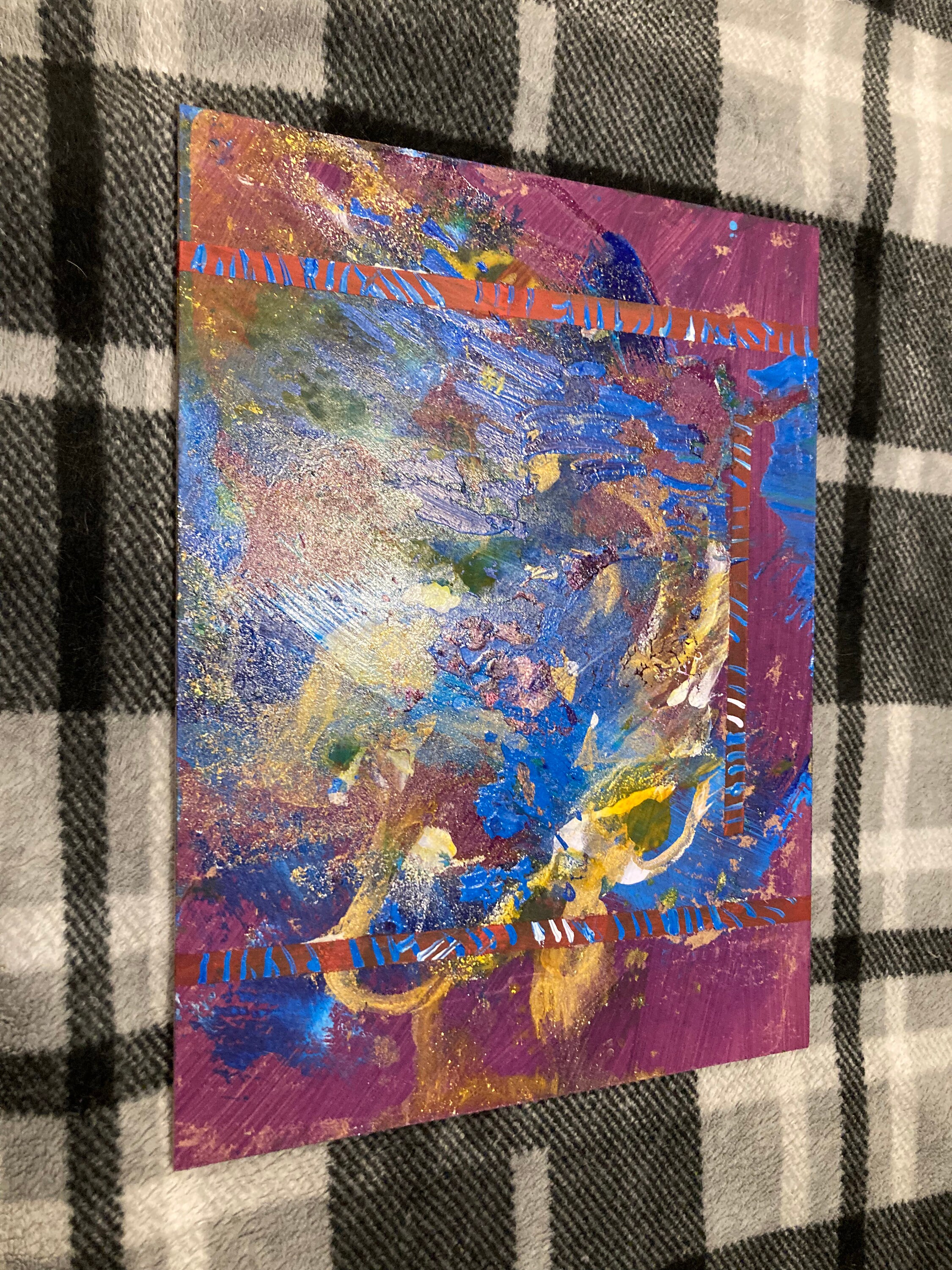 12x9 Handmade Acrylic Painting on Hardboard Panel Etsy