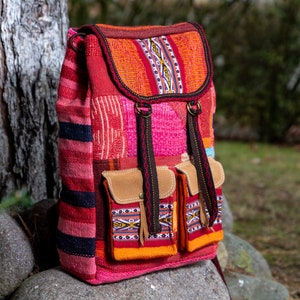 Rucksäcke handgemacht| Boho chic Natural |Damen Rucksack| Fair |Ethno |Inca backpack| Handcrafted colorful |Reise-Rucksack|Weihnachtsgeschen