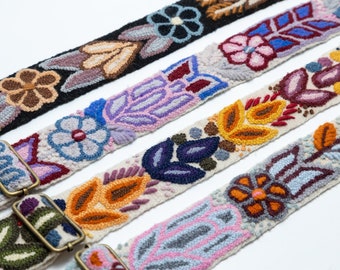 Embroidered Adjustable Handbag Strap| Purse Strap | Camera Strap| shoulder bag| Peruvian 100%  handmade| ethnic | boho | gift for her