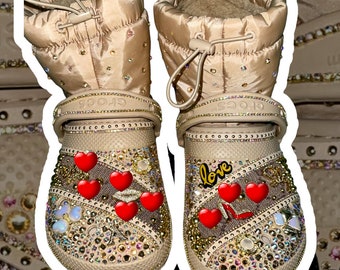 Adult Custom Blinged Out Croc Boots!