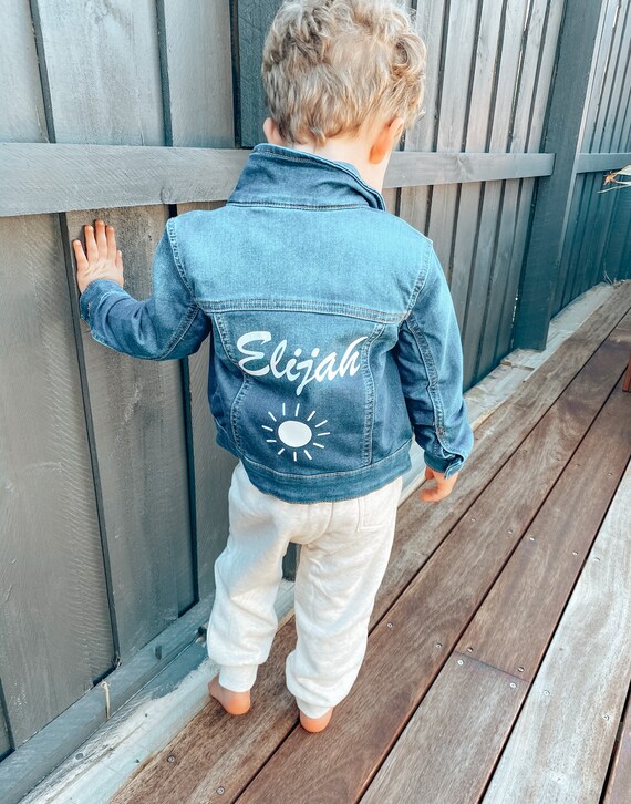 Personalised Kids Denim Jacket | Etsy 