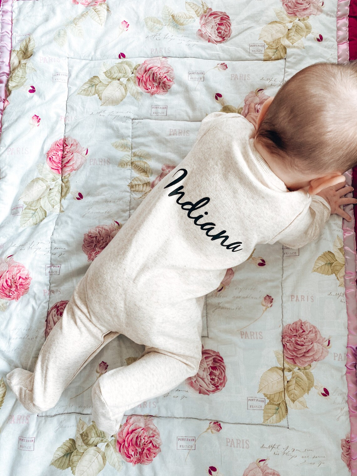 Personalised baby jumpsuit Etsy