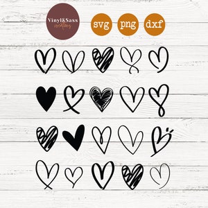 Heart Collage | Valentines Day | SVG, PNG, DXF Silhouette Cameo and Cricut Files, Cut File