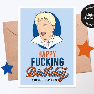 Gordon Ramsay Birthday Card | Printable card | Digital Card | Downloadable Card | Happy Birthday | Funny Card