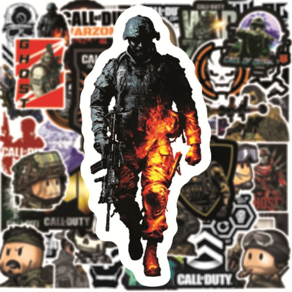50/100pcs Call of Duty Stickers Pack Game Waterproof | Etsy
