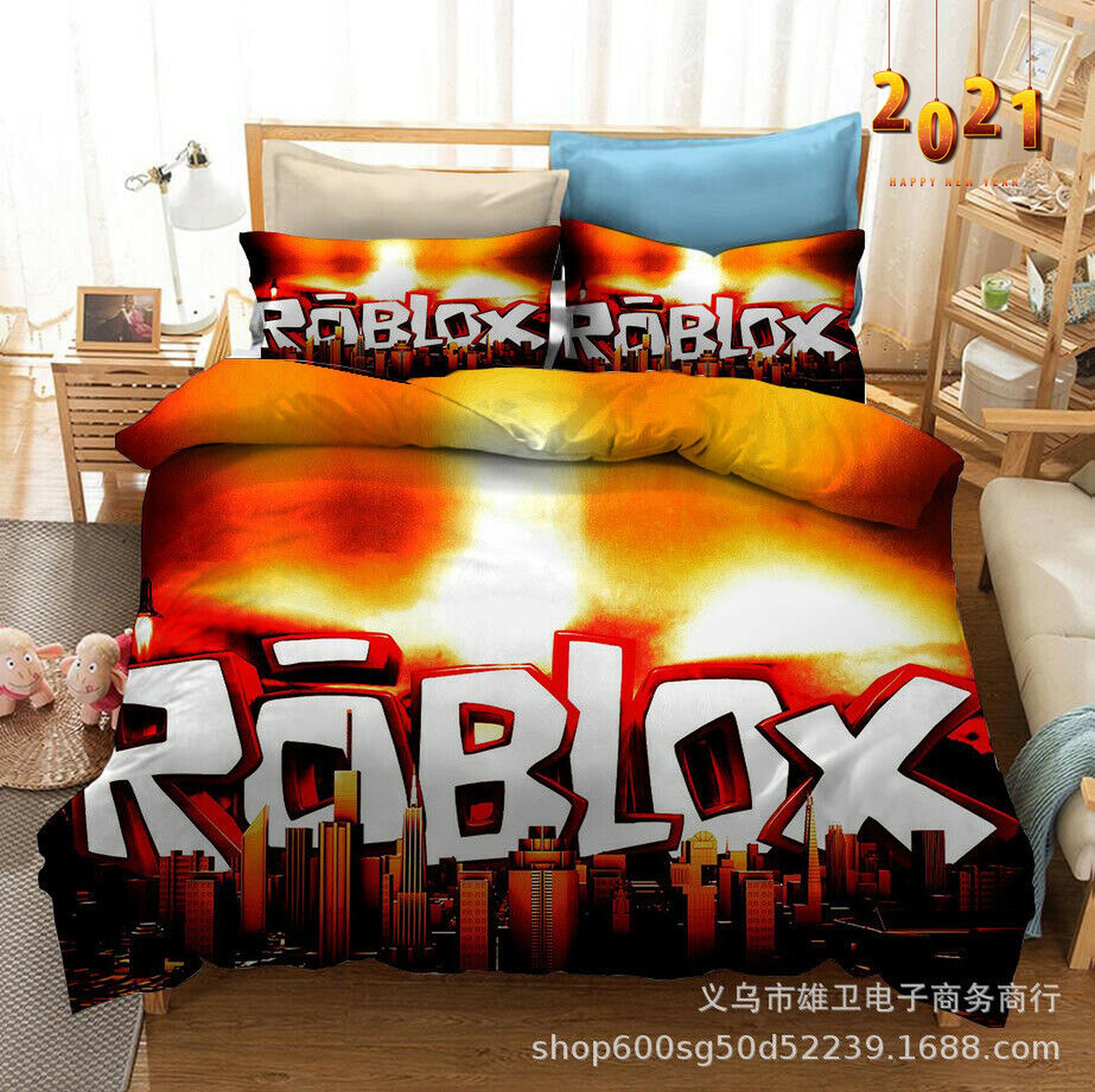 Roblox Quilt Cover Bedding Set 3PCS Duvet Cover Pillowcase Etsy
