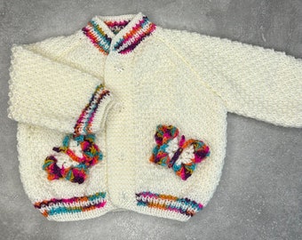 Handmade baby cardigan