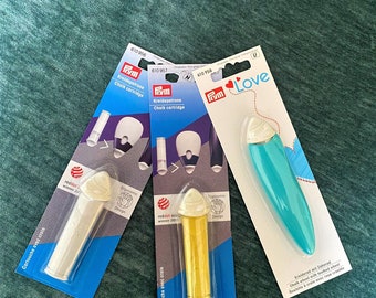 SET Prym chalk wheel + 2 cartridges white yellow tailor's chalk marking marking chalk chalk pen