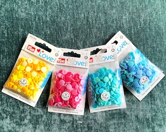 Prym Love Color Snaps 9 mm snap fasteners plastic colorful children jersey