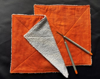 Sustainable brush cloth towel painting painting cloth cotton absorbent cleaning cloth cleaning cloth dishcloth orange