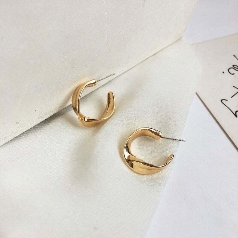 Surprise Mystery TWO Pairs Jewelry Gift,14 Gold earrings,Minimalist earrings,statement earrings,dainty earrings image 8