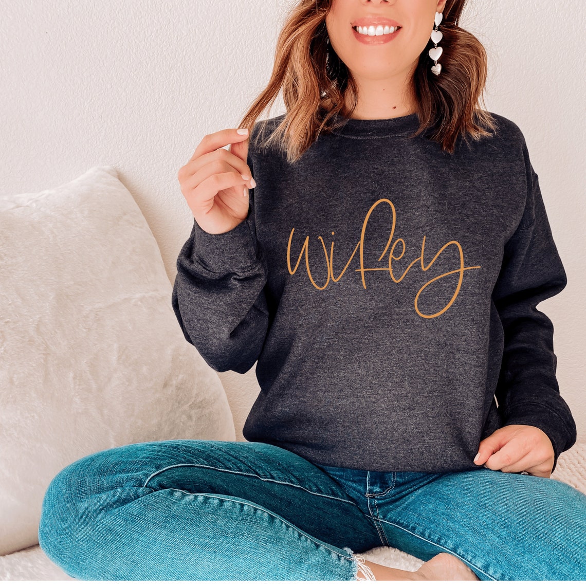 Wifey Sweatshirt Wifey Shirt Wifey Gift Bridal Shower Gift | Etsy