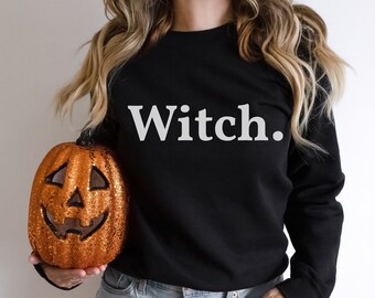 Hexen Sweatshirt, Halloween Sweatshirt, Gruselig Sweatshirt, Süßes Hexen Shirt, Halloween Shirt, Süßes Halloween Shirt, Cooles Hexenshirt
