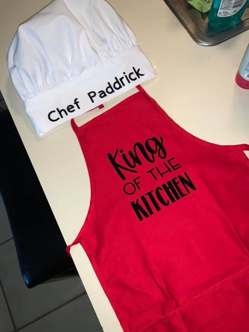 Kids Apron and Chef Hat Set Etsy