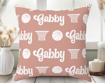 Basketball Pillow Customized Basketball Pillowcase Senior Night Basketball Pillows Personalized Basketball Gift Basketball Championship