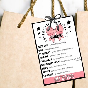 Taschenanhänger für Taschenanhänger für Cheer Geschenktaschen Cheer Bow Cheerleader Geschenk zum Ausdrucken