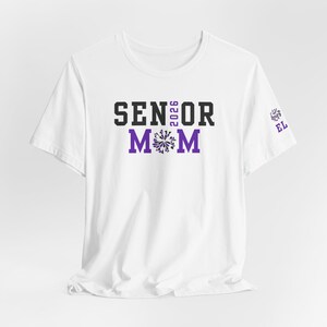 Custom Senior Cheer Mom Shirt Senior Mom Cheer Shirt Senior Mom Senior Cheer Dad Shirt Senior Dad Cheer Gifts Cheerleader Senior Night Gift White