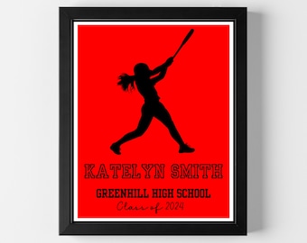 Regalo personalizado para jugadoras de sóftbol de último año Regalos de sóftbol para el equipo Regalo para la noche de despedida de las jugadoras de último año Regalo de graduación de sóftbol Regalo personalizado para jugadoras de sóftbol de último año 2026