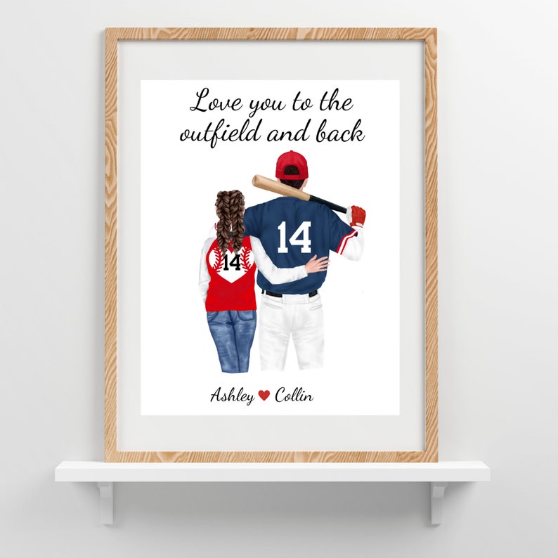 Personalized Gift Baseball Boyfriend From Baseball Girlfriend