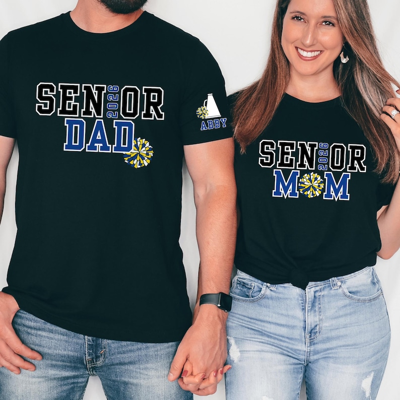 Custom Senior Cheer Mom Shirt Senior Mom Cheer Shirt Senior Mom Senior Cheer Dad Shirt Senior Dad Cheer Gifts Cheerleader Senior Night Gift