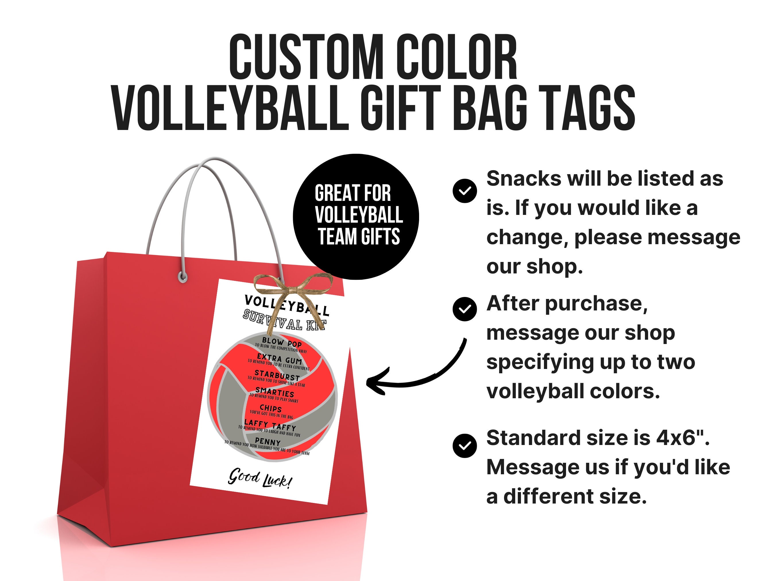 Volleyball Survival Kit Volleyball Team Gifts Team Survival Etsy