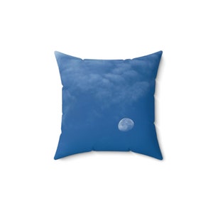 Moon and Sky, square pillow, home warming gift, holiday gift, throw pillow, celestial, dreamy, home decor, decorative pillow