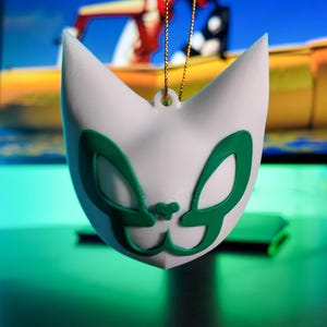Gorillas Noodle Mask Ornament, On Melancholy Hill music video inspired Christmas Ornament