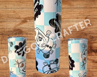 Cartoon Blue Heeler Dog Frozen inspired Tumbler