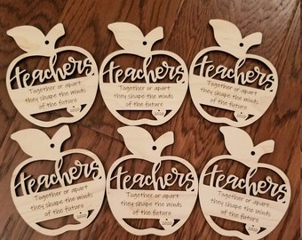 Teacher Appreciation Ornaments Digital Download - SVG, PNG, PDF Laser Cut File