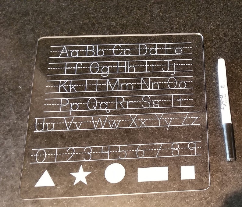 Trae Letters Svg Letter Tracing Laser Cut File, SVG for Instant Download - Etsy