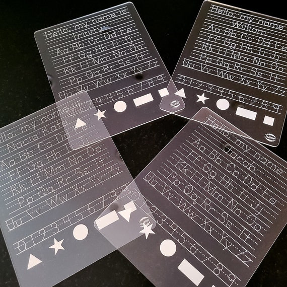 Personalized Practice Lettering Boards SVG Laser Cut Files Etsy