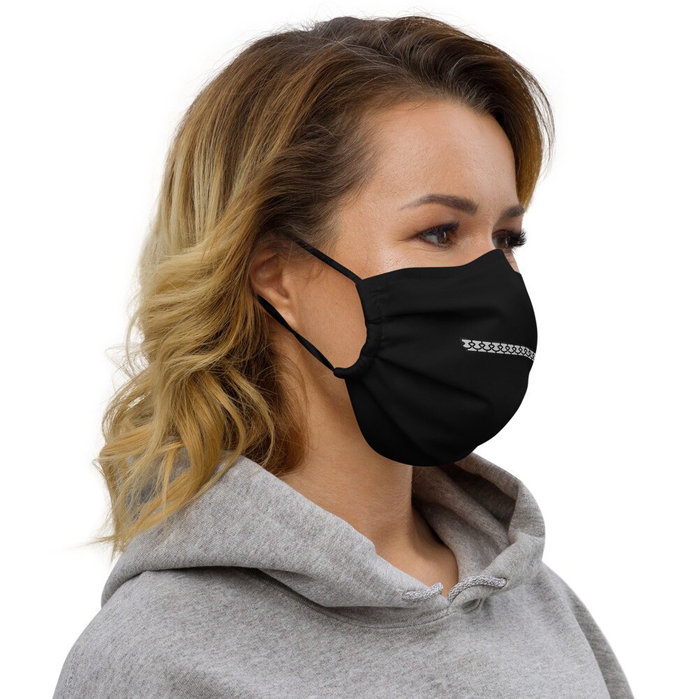 Zip it Premium Face Mask Black Etsy