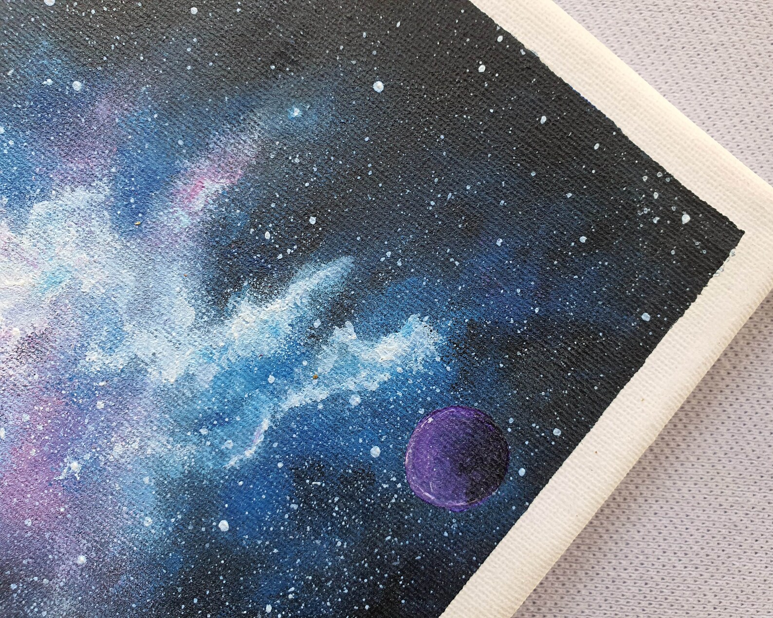 Universe Painting Original Acrylic Painting on Canvas Space Etsy