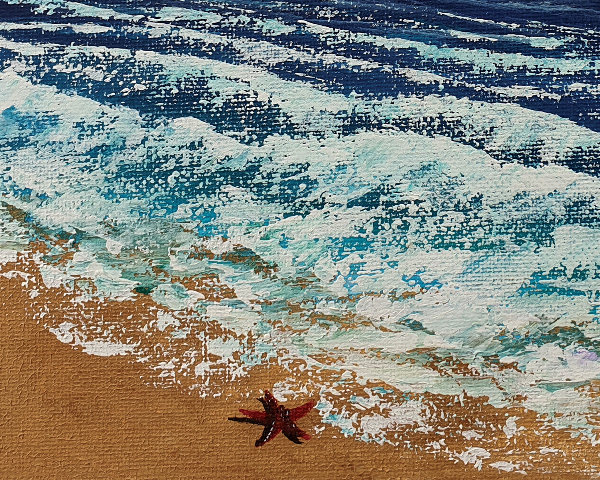 Printable Seascape Painting Tropical Sea View Instant - Etsy