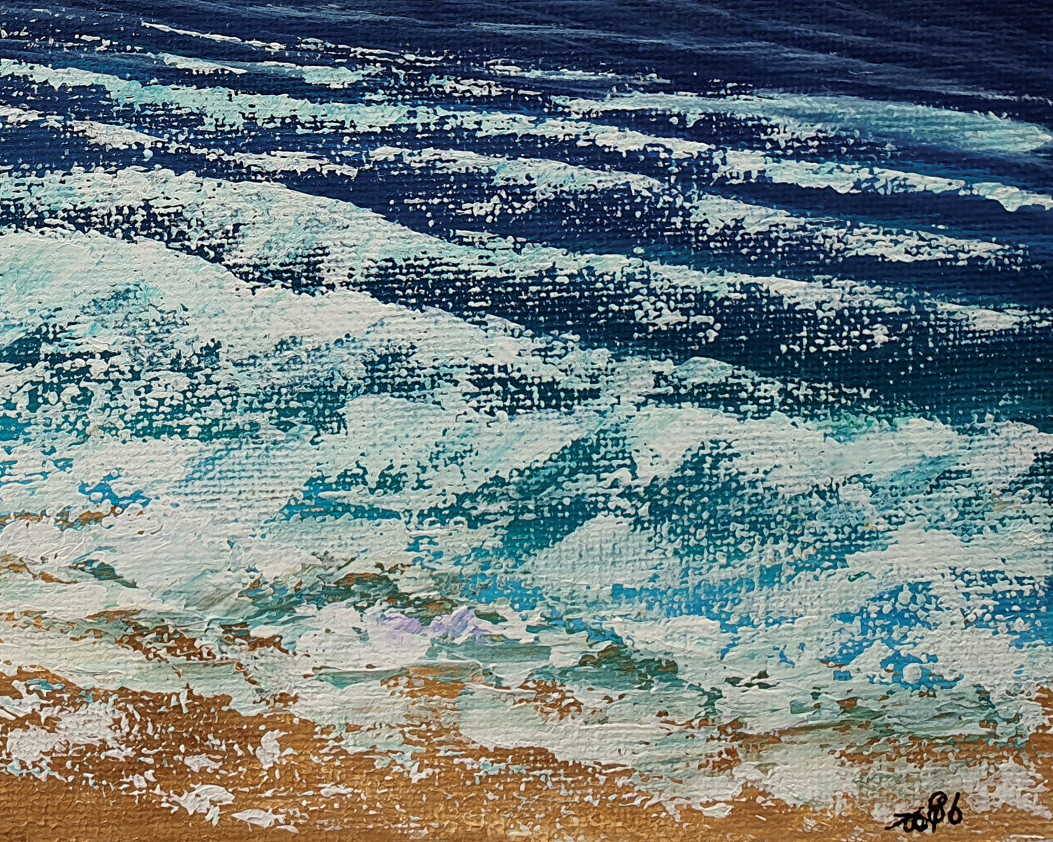 Printable Seascape Painting Tropical Sea View Instant - Etsy