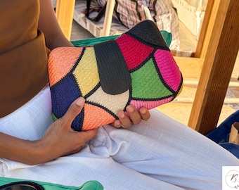Woven Sabutan Clutch Bag | Colorful Buri Palm Sling Bag, Philippines Souvenir | Fast Shipping