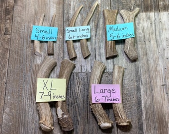 Montana Premium Antler Dog Chews! Naturally Shed Antlers! Choose from various sizes! 1(ea)~Free Shipping!