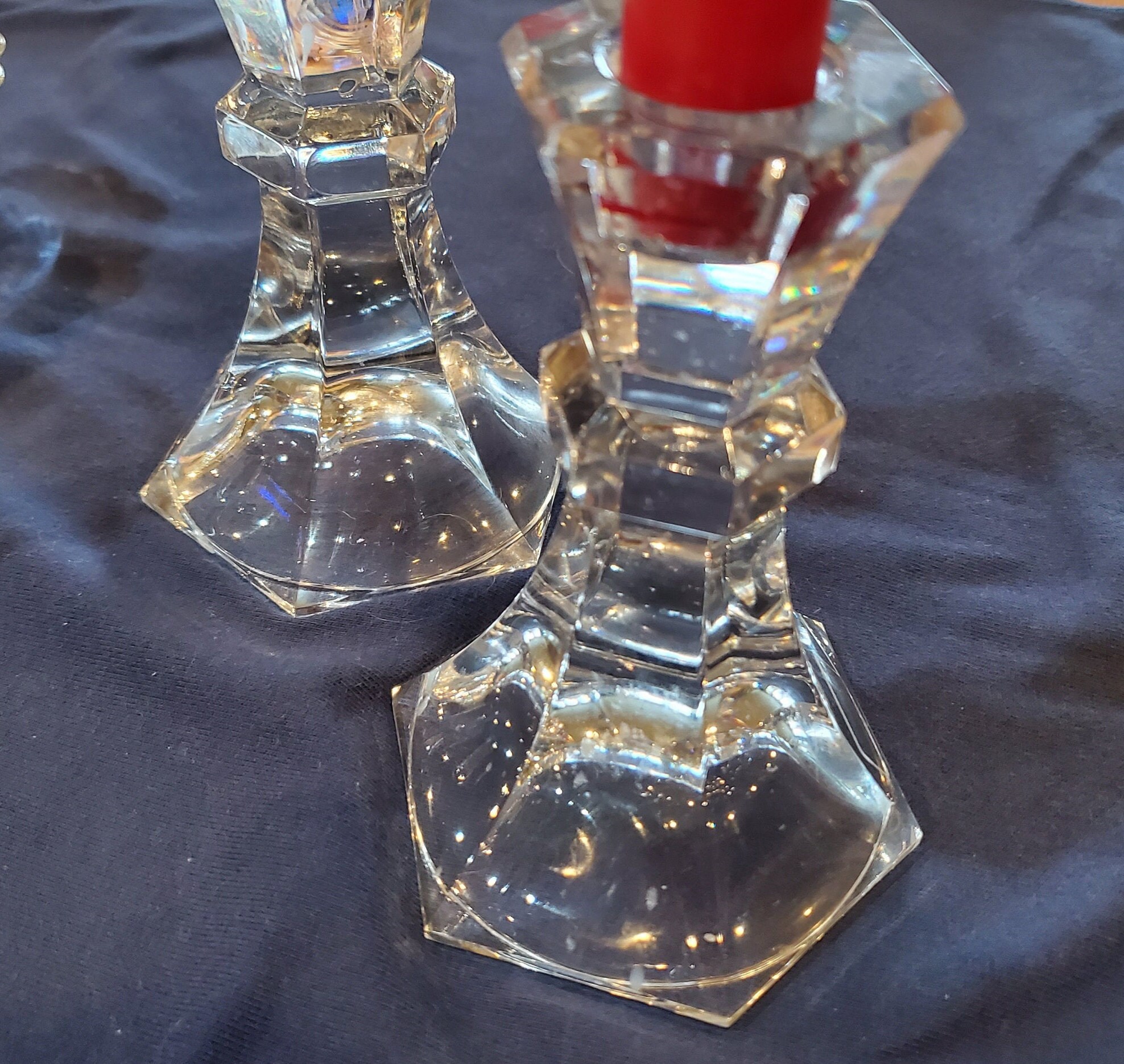 WATERFORD LISMORE 6 Candle Stick Holders Etsy