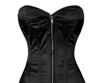 Steel Boned corset~ Handmade~  Overbust corset/Plus size~ Waist Training Corset