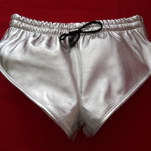 Men&#39;s Lace Up Comfy Brief Basketball Summer Vintage Booty Shorts with Drawstring Elastic Waistband Low Rise Patent Leather Comfy Fit