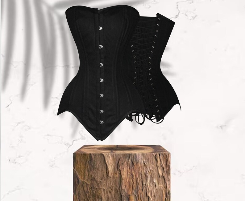 Steel Boned corset Handmade Overbust corset/Plus size Waist Training Corset image 1