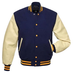 Varsity Letterman, Bomber Wool Jacket, Unisex College Jacket With Real ...