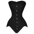 Overbust Corset, Front Hook & Lace up Design, Womens Medieval Corset